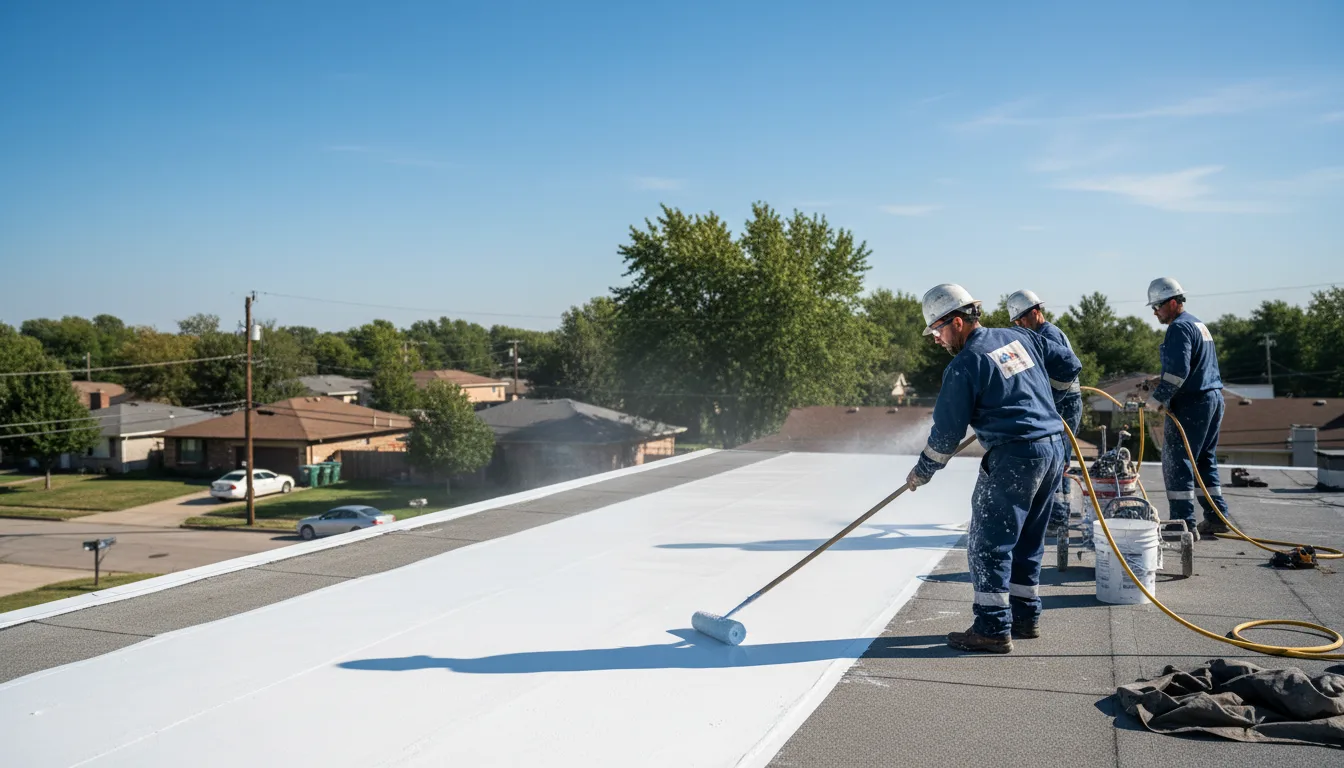 Commercial roof coating in Oxford, MS near me